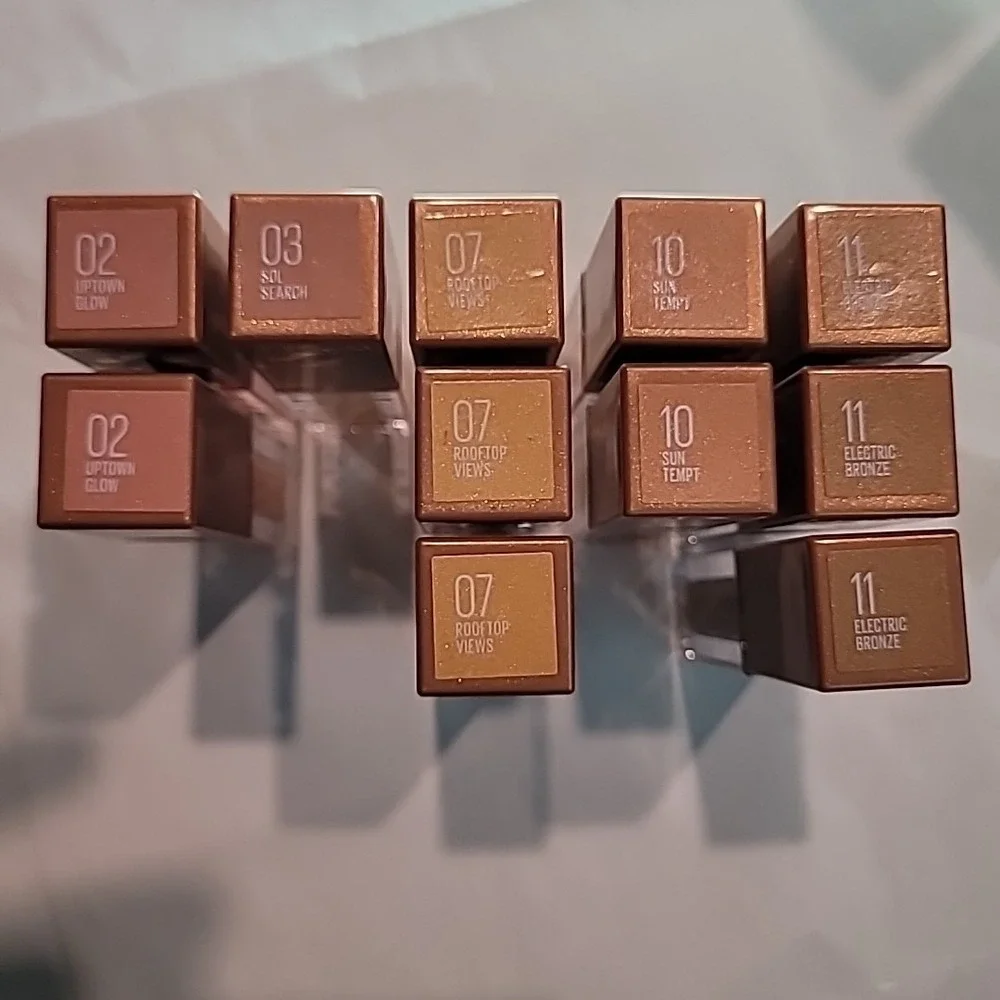 Lot Of 11 Maybelline Sunkisser Liquid Blush Uptown Sol Rooftop Sun Bronze Makeup